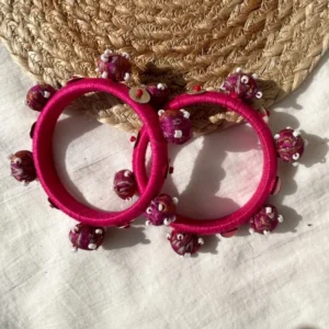 Pink Bubble Bangle Set of two