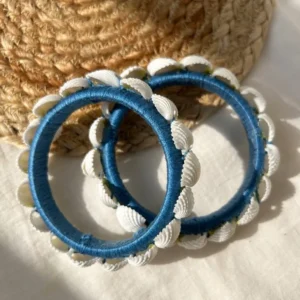 Shell Bangle set of two